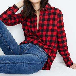 Madewell Flannel Shirt in Buffalo Check Size Medium